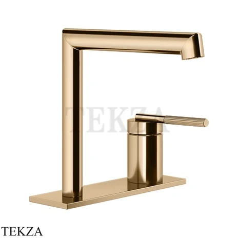 Gessi INGRANAGGIO Смеситель для раковины, на планке, без гарнитуры 63515-735, Warm Bronze PVD