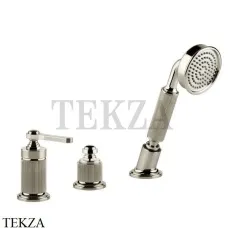 Gessi VENTI20 Смеситель на борт ванны без излива, с гарнитуром 65043-720, Nickel PVD