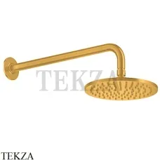 Gessi INCISO SHOWER Верхняя душевая лейка 20 с кронштейном 58148-246, Gold PVD