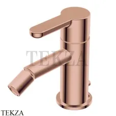 Ritmonio Diametro35 Elegance Смеситель для биде, с донным клапаном PR54BA101 F36, Frosted Rose Gold