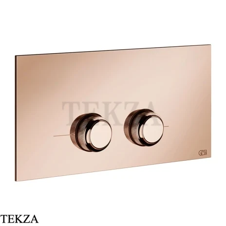 Gessi VENTI20 Клавиша смыва для инсталляции Viega Prevista 54661-030, Copper PVD