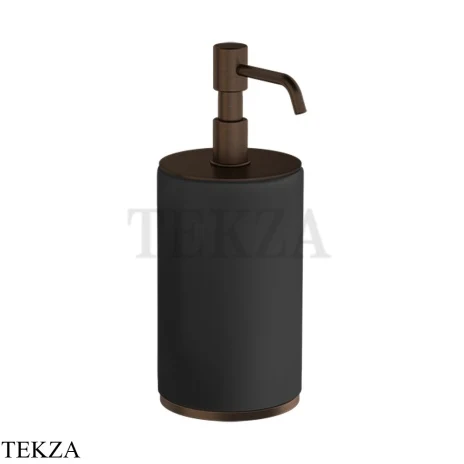 Gessi INCISO accessories Дозатор для жидкого мыла настольный, черный 66438-845, Dark Bronze