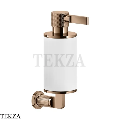 Gessi INCISO accessories Дозатор для жидкого мыла или лосьона, белый 58513-030, Copper глянец
