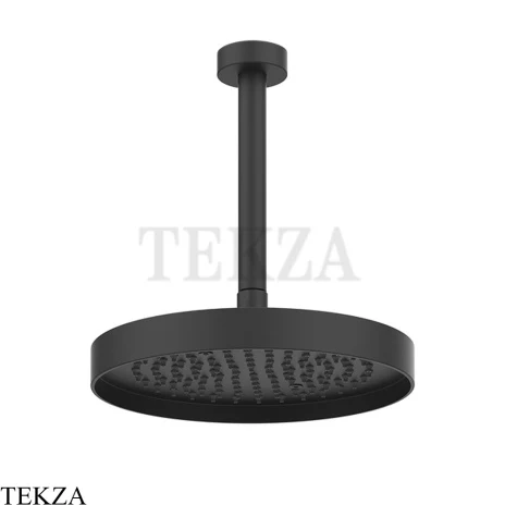 Gessi Incastri Верхняя лейка D25 с потолочным кронштейном 63050-299, черный матовый