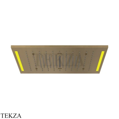Gessi COLOUR Накладная душевая панель 500х500, 4 функции 57977-713, Antique Brass