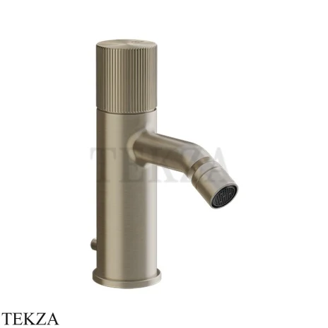 Gessi Habito RIGATO Смеситель для биде, с донным клапаном 70507-149, Finox Brushed Nickel