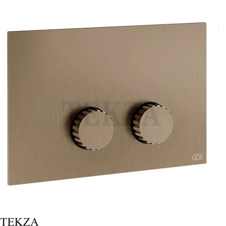 Gessi Incastri Клавиша смыва для инсталляции Geberit omega 12 75615-761, бронза Coffee