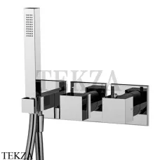 FIMA Carlo Frattini FIT Термостат на 2 потока, с гарнитуром, F3989X9CR, хром глянец