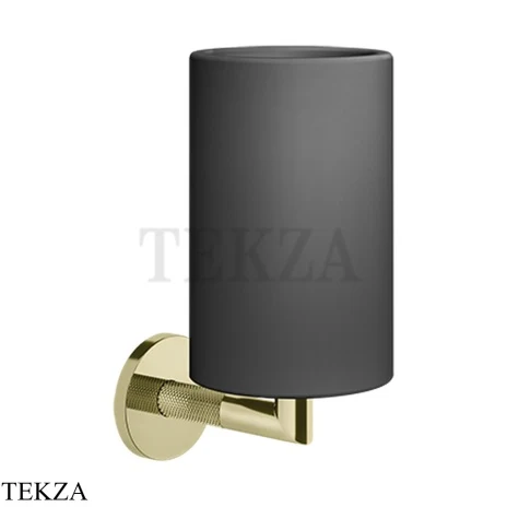 Gessi ANELLO Стакан настенный, композит черный 63708-710, Brass PVD
