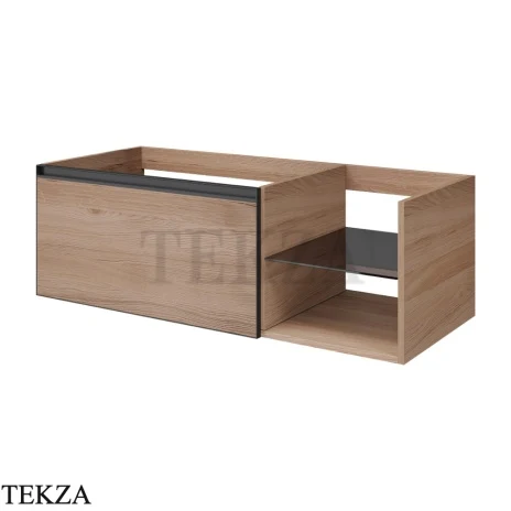 ARMADI ART QUATRO Тумба под раковину 120 см 790-M6-120-W-A, WHITE (белый), профиль ANTHRACITE (антрацит)