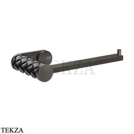 Gessi Pelle Tresse Держатель туалетной бумаги без крышки, 78655-440, Nero/ Black Metal Br. PVD