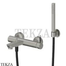 Newform O’RAMA Смеситель для ванны наружный, с гарнитуром 68440C.M2.070, Titanium Satin + M. black