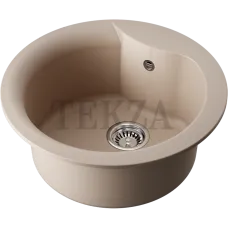 Omoikiri Yasugata 48R Кухонная мойка Tetogranit круглая 4993132 бежевый