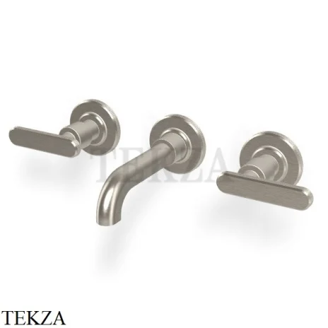 FIMA Carlo Frattini Park Line Смеситель для раковины 3 отв, внешняя часть F1331/5SN, Brushed nickel