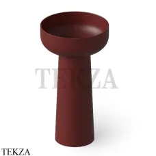 Dea Design Pedestal Basin Раковина напольная круглая Solid Surface DD2027 480 17, Red Wine №17
