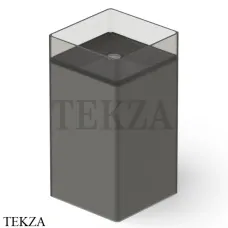Dea Design Pedestal Basin Раковина напольная квадратная Glasstech DD2017 450 R4, Smoky Black R4