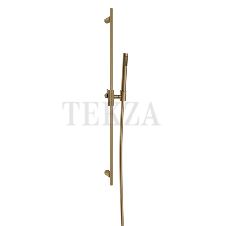 Gessi INGRANAGGIO Штанга в комплекте с душевой лейкой 63584-726, Warm Bronze Br. PVD