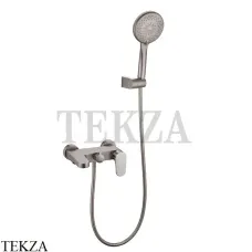 Boheme SPECTRE Смеситель для ванны, ручной душ с держателем 453-NB, nickel brush