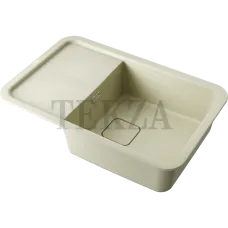 Omoikiri Tasogare 78 Кухонная мойка Artgranit прямоугольная с крылом 4993744 ваниль