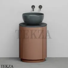 CIELO Arcadia Tiberino Тумба TIMOCC с раковиной Fumo, слив в пол, Ninfea