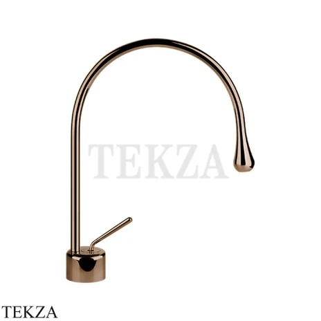 Gessi Goccia Смеситель для раковины средний, без сливного гарнитура 33602-030, Copper PVD