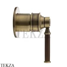 Migliore Ermitage Смеситель для душа однорычажный 30194, бронза classic, ручка-орех