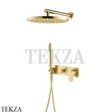 Boheme SPECTRE Смеситель для душа, ручной душ, верхняя лейка 454-MG, латунь matt gold