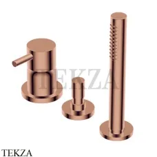 Ritmonio Diametro35 S Смеситель на борт ванны, с гарнитуром PR52EF201 F36, Frosted Rose Gold