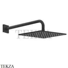 Gessi RILIEVO Верхняя душевая лейка с кронштейном 59158-299, черный матовый