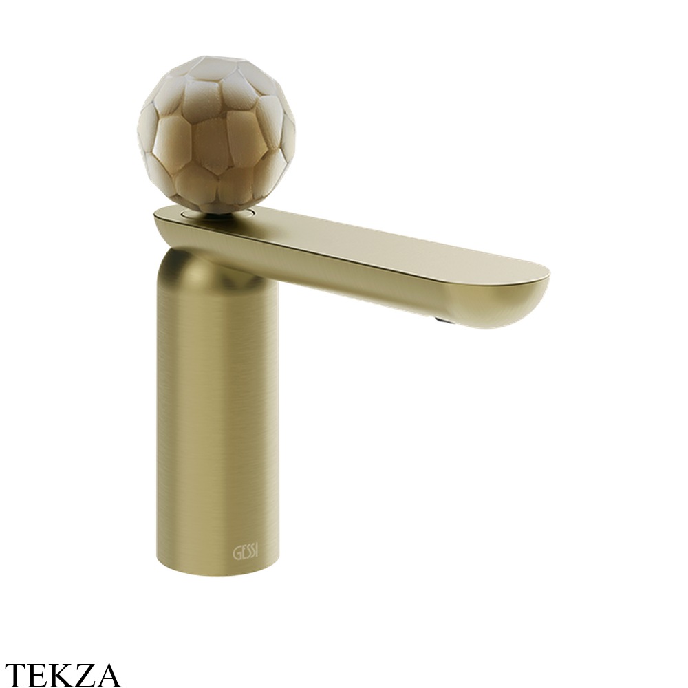 Gessi Perle Смеситель для раковины, без донного клапана 74402-727, шампань Brushed