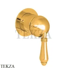 Nicolazzi Monocomando Смеситель для душа EL CAPITAN 75, внешняя часть 3406MGO75, золото Gold 24k