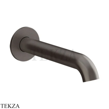 Gessi Origini NATURE Излив для ванны настенный монтаж 66103-707, Black Metal Brushed PVD