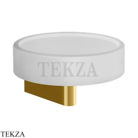 Gessi Origini Мыльница настенная с держателем, белая 66401-246, Gold PVD