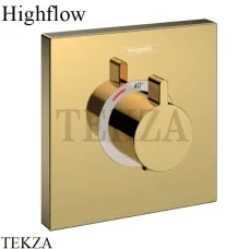 Hansgrohe ShowerSelect Highfow Термостат для душа, внешняя часть, квадрат 15760990, золото глянец