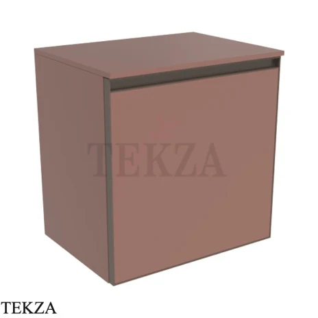 Flaminia Cubika тумба под раковину подвесная 50×37×50 см, 1 ящик, розовый Rosa Vintage матовый