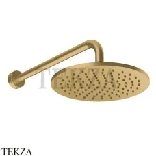 Gessi Origini ACCENT Верхний душ настенный, поворотный 66148-727, Brushed Brass