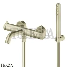 Newform X-Steel 316 Смеситель для ванны наружный, с гарнитуром 69641CX.59.098, PVD Brushed pale gold