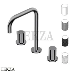Ritmonio Diametro35 Impronte Смеситель для раковины, без гарнитура PR51AP201 CRB, Black Chrome