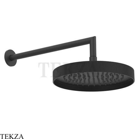 Gessi Incastri RIGATO Верхняя лейка D25 с кронштейном из стены 63745-299, черный матовый