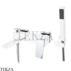 Boheme Q.2 Смеситель для ванны настенный, с гарнитуром 143-CRCR.2, Хром глянец