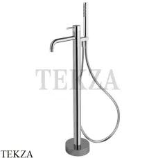 FIMA Carlo Frattini Spillo UP Смеситель для ванны напольный, с гарнитуром F3034/6NCR, хром глянец