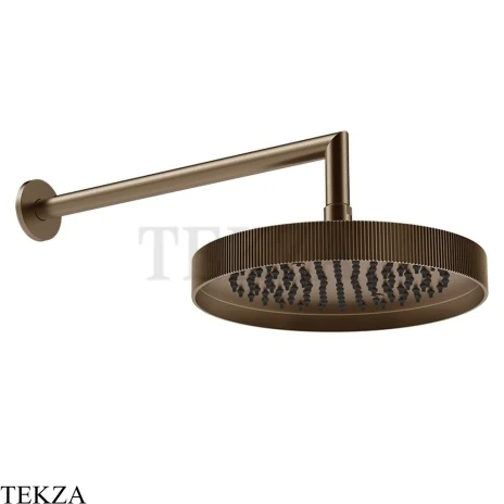 Gessi Incastri RIGATO Верхняя лейка D25 с кронштейном из стены 63745-761, бронза Coffee