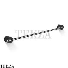 Decor Walther Stone Black HTE80 Держатель для банного полотенца, черный матовый-хром глянец Decor Walther Stone Black HTE80 Держатель для банного полотенца, черный матовый-хром глянец
