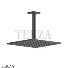 Gessi RILIEVO Потолочная душевая лейка с кронштейном 59155-707, Black Metal Brushed