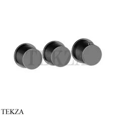 Gessi Habito Bath-shower Термостат на 2 потока, внешняя часть 63434-706, Black Metal