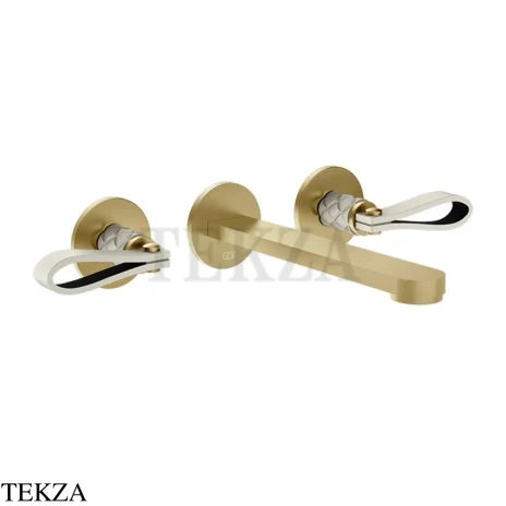 Gessi Pelle Laccetto Смеситель для раковины, внешняя часть, 78490-435, Crème/Brass Br. PVD