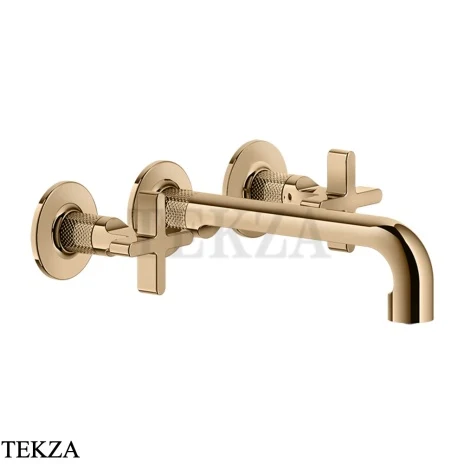 Gessi INCISO+ Смеситель для раковины на три отверстия, внешняя часть 58190-735, Warm Bronze PVD