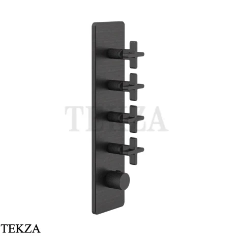 Gessi INCISO WELLNESS Термостат 4 выхода, внешняя часть 58228-187, Aged Bronze