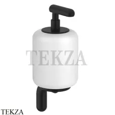 Gessi Goccia Дозатор для жидкого мыла, белая керамика 38013-299, черный матовый
