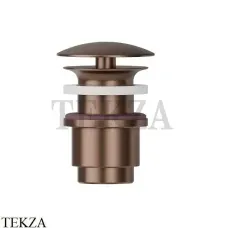 Newform Донный клапан для раковины 25-45 со свободным сливом 227.59.067, PVD Br. Copper Bronze